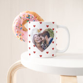Custom Heart Photo Mok voor Koppels