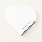 Custom Heart Shaped Spiral Bound Notebook Notitieboek (Achterkant)