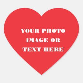 Custom Heart Sticker - Kerst & bruiloft Design