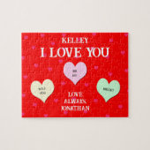 Custom Heart Zal je mijn bruid puzzel zijn (Horizontaal)