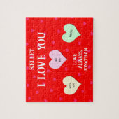 Custom Heart Zal je mijn bruid puzzel zijn (Verticaal)