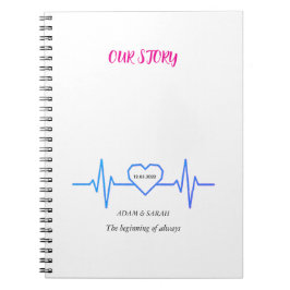 Custom Heartbeat Photo Notebook - Personalized Dat Notitieboek