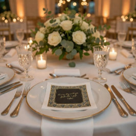 Custom Heartfelt Love Note Wedding Napkins Servet