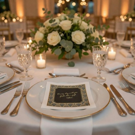 Custom Heartfelt Love Note Wedding Napkins Servet