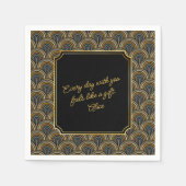 Custom Heartfelt Love Note Wedding Napkins Servet (Voorkant)