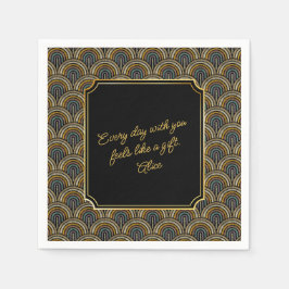 Custom Heartfelt Love Note Wedding Napkins Servet
