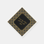 Custom Heartfelt Love Note Wedding Napkins Servet (Hoek)