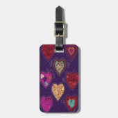 Custom Hearts Bagagelabel (Voorkant verticaal)