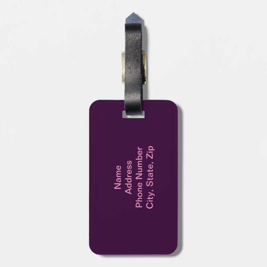 Custom Hearts Bagagelabel (Achterkant verticaal)