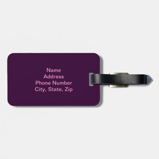 Custom Hearts Bagagelabel (Achterkant horizontaal)