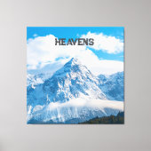 Custom Heavens Text Sky afbeelding uitgerekt Canvas Afdruk (Voorkant)