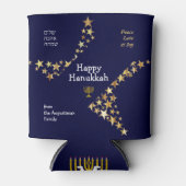 Custom Hebrew Stars HANUKKAH Blikjeskoeler (Voorkant)