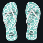 Custom heer en mevrouw paar strand bruiloft teensl teenslippers<br><div class="desc">Custom heer en mevrouw paar strand bruiloft teenslippers. Gepersonaliseerde Hawaiiaanse strand bloem monogram bruiloft flipflops voor bruid en bruidegom of gasten. Elegante partij gunst set met aangepaste achternaam of monogram en tropische Hibiscus bloemmotief. Aangepaste achtergrond en bandkleur voor hem en haar / mannen en vrouwen. Romantisch aqua turquoise blauw en...</div>