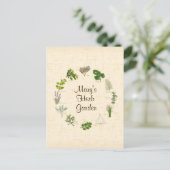 Custom Herb Garden Briefkaart (Staand voorkant)