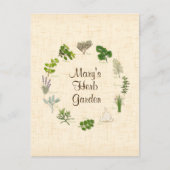 Custom Herb Garden Briefkaart (Voorkant)