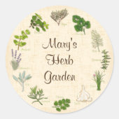 Custom Herb Garden Stickers (Voorkant)