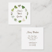 Custom Herb Garden Visitekaartje (Voorkant / Achterkant)