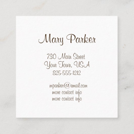 Custom Herb Garden Visitekaartje (Achterkant)