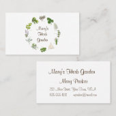 Custom Herb Garden Visitekaartje (Voorkant / Achterkant)