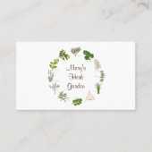 Custom Herb Garden Visitekaartje (Voorkant)