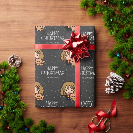Custom Hermione Granger | Vrolijk kerstfeest Cadeaupapier (Feestdagen Geschenken)