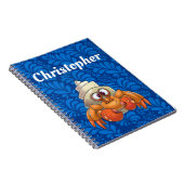 Custom Hermit Crab Notitieboek Blue (Rechterzijde)