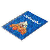 Custom Hermit Crab Notitieboek Blue (Linkerzijde)