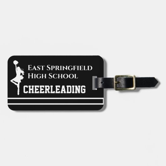 Custom High School Cheerleading Bags Bagagelabel (Voorkant horizontaal)
