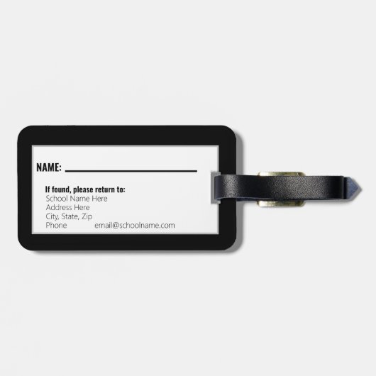 Custom High School Cheerleading Bags Bagagelabel (Achterkant horizontaal)