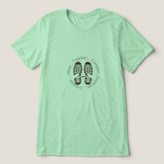 Custom Hiking Adventure T-Shirt | Hiker Trekker Ca (Design voorkant)