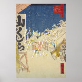 CUSTOM Hiroshige Snow Landscape Print  (Voorkant)