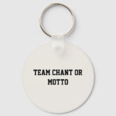 Custom Hockey Puck and Sticks Keychain (Achterkant)