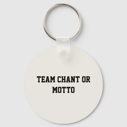 Custom Hockey Puck and Sticks Keychain (Achterkant)