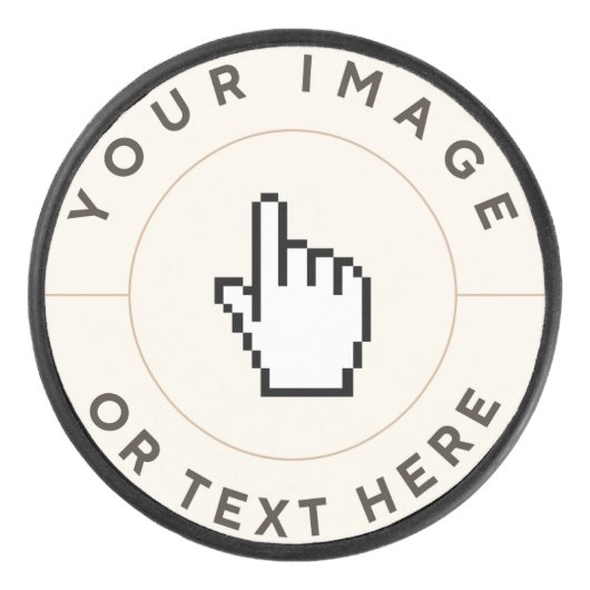 Custom Hockey Puck - Ontwerp uw eigen (Voorkant)