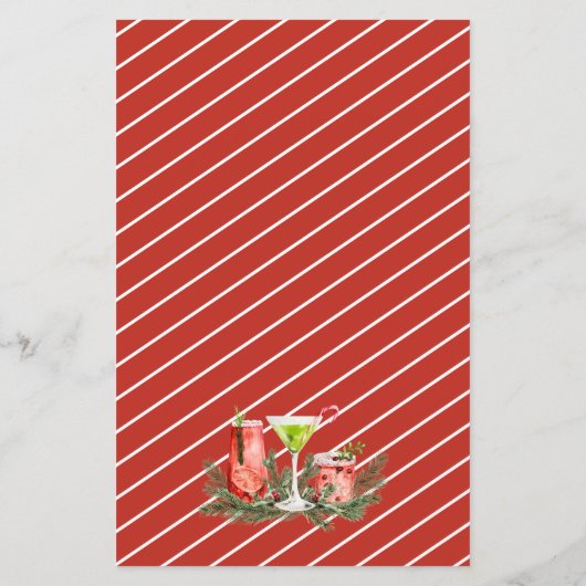 Custom Holiday Bar Menu – Geesten helder maken (Achterkant)