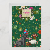 Custom Holiday Cards met unieke feestelijke Design Kaart (Voorkant / Achterkant)