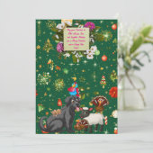 Custom Holiday Cards met unieke feestelijke Design Kaart (Staand voorkant)