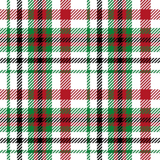 Custom Holiday Gift Bags Classic Red Green Plaid Medium Cadeauzakje