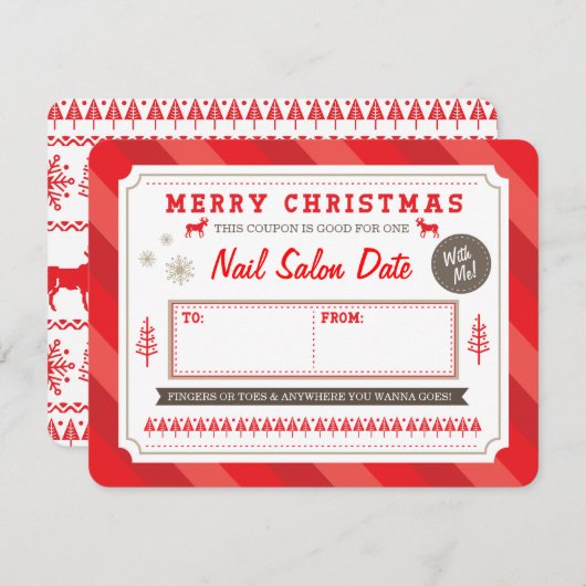 Custom Holiday Gift Coupon door Origami Prints Kaart (Voorkant / Achterkant)