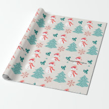 Custom Holiday Gift Wrap Festive Wrapping Design