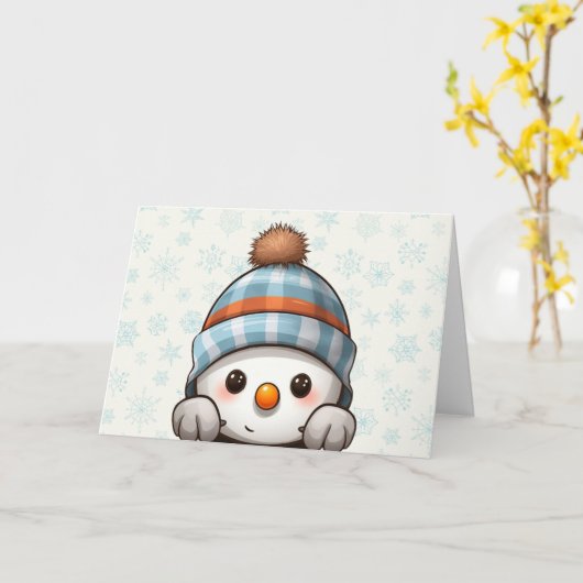 Custom Holiday Greeting Card  Kaart (Gele Bloem)