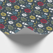 Custom Holiday HOGWARTS™ House Bauble Pattern Cadeaupapier (Hoek)