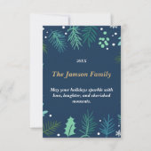 Custom Holiday Kaart | Elegante kerstgroet (Voorkant)