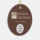 Custom Holiday Logo Ornament for Coffee Shops (Rechts)