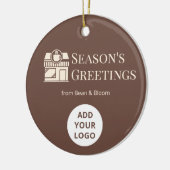 Custom Holiday Logo Ornament for Coffee Shops (Links)