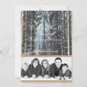 Custom Holiday Photo Winter Scene Feestdagenkaart (Voorkant)