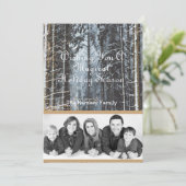 Custom Holiday Photo Winter Scene Feestdagenkaart (Staand voorkant)