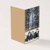 Custom Holiday Photo Winter Scene Kaart (Buitenkant)
