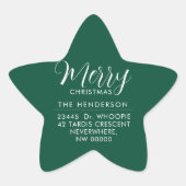 Custom Holiday Return Address Label  (Voorkant)