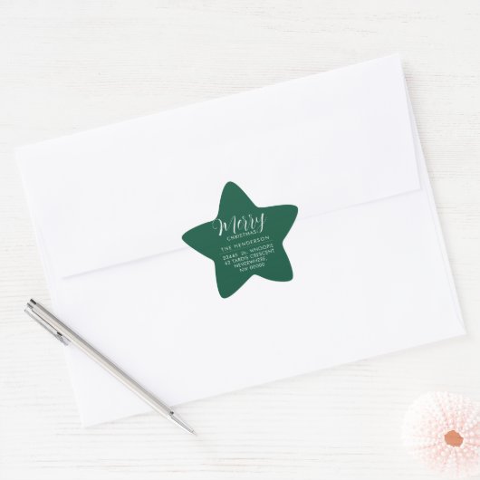Custom Holiday Return Address Label  (Envelop)